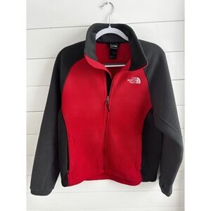 THE NORTH FACE Jacket - S - Red - Fleece Jacket -  Lightweight Outdoor Jacket